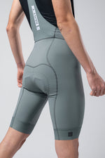 Men wearing Gobik Matt 2.0 bib shorts in trooper green color