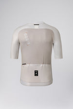 Gobik Infinity short sleeve cycling jersey in argonite beige color on clean background