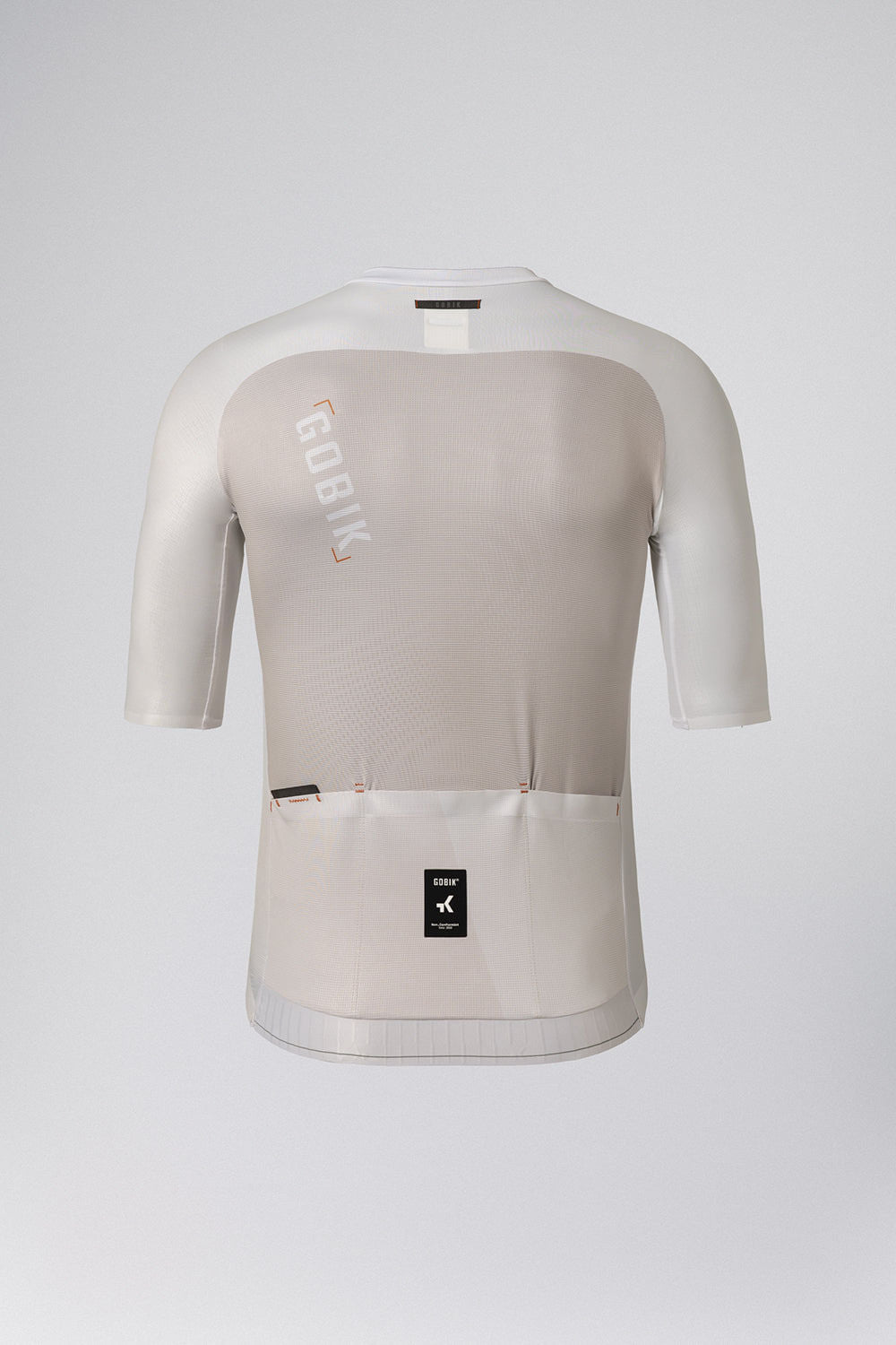 Gobik Infinity short sleeve cycling jersey in argonite beige color on clean background