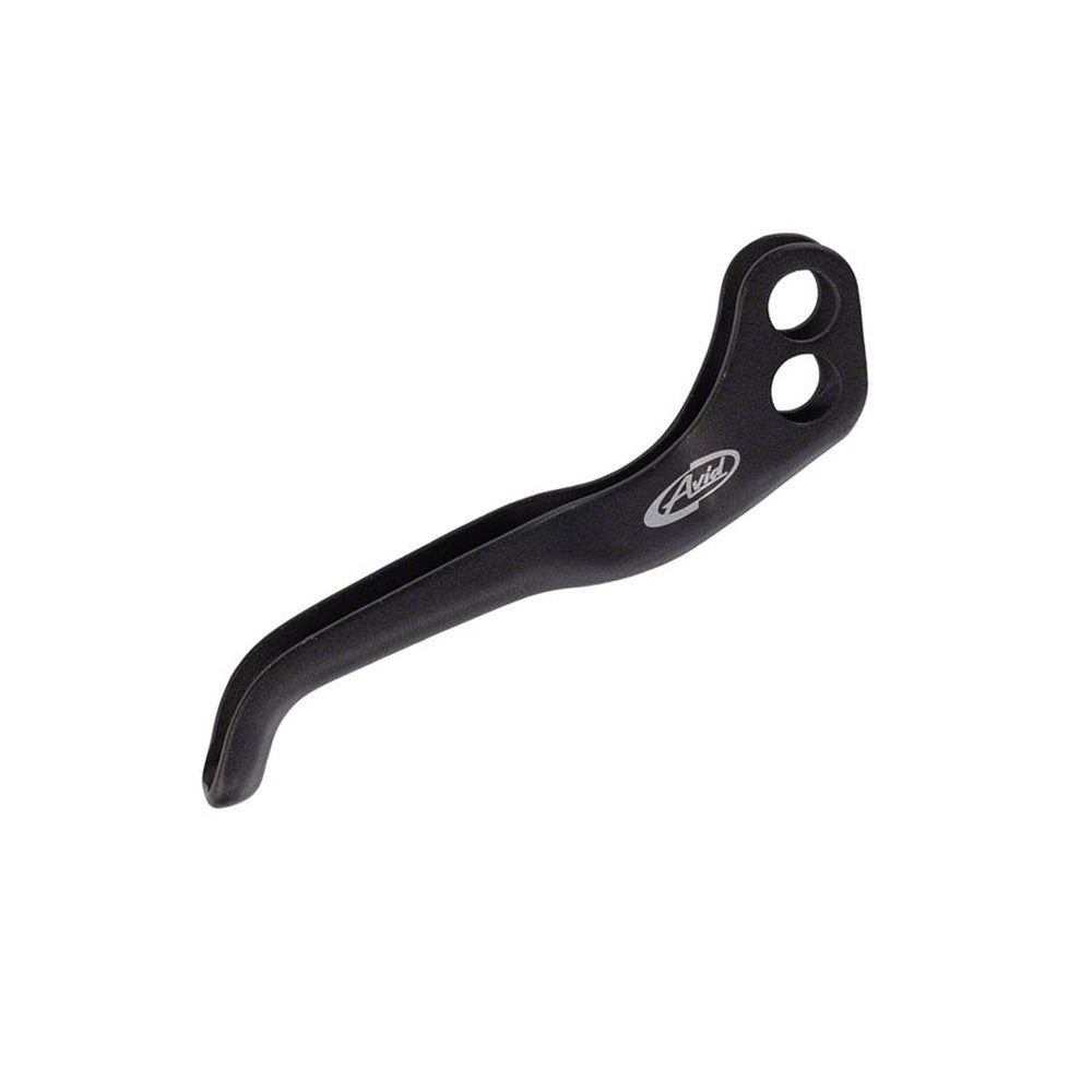 AVID black aluminum disc brake lever blade with brand logo on white background