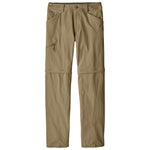 Patagonia Men's Quandary Convertible Pants in classic tan with zip-off legs