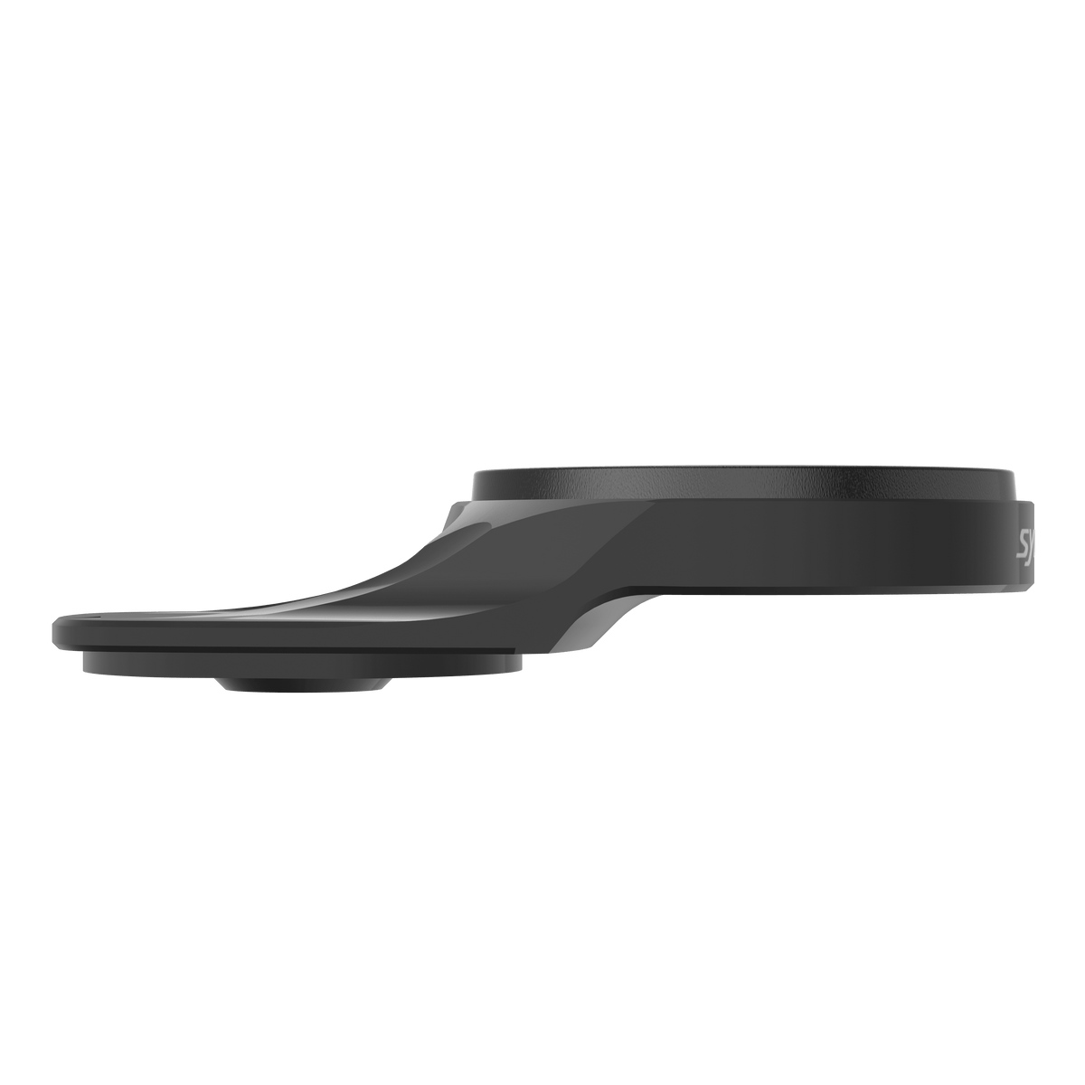Syncros Top Cap Computer Mount MTB DC in black, side profile view on white background