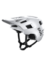 POC Kortal mountain bike helmet in hydrogen white matte finish with visor