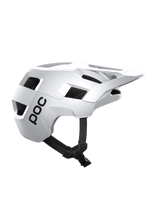 POC Kortal mountain bike helmet in white with black chin strap