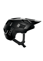 POC Kortal mountain bike helmet in matte black with protective visor and adjustable straps