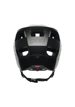 POC Kortal helmet in uranium black matt colorway, rear view showing ventilation
