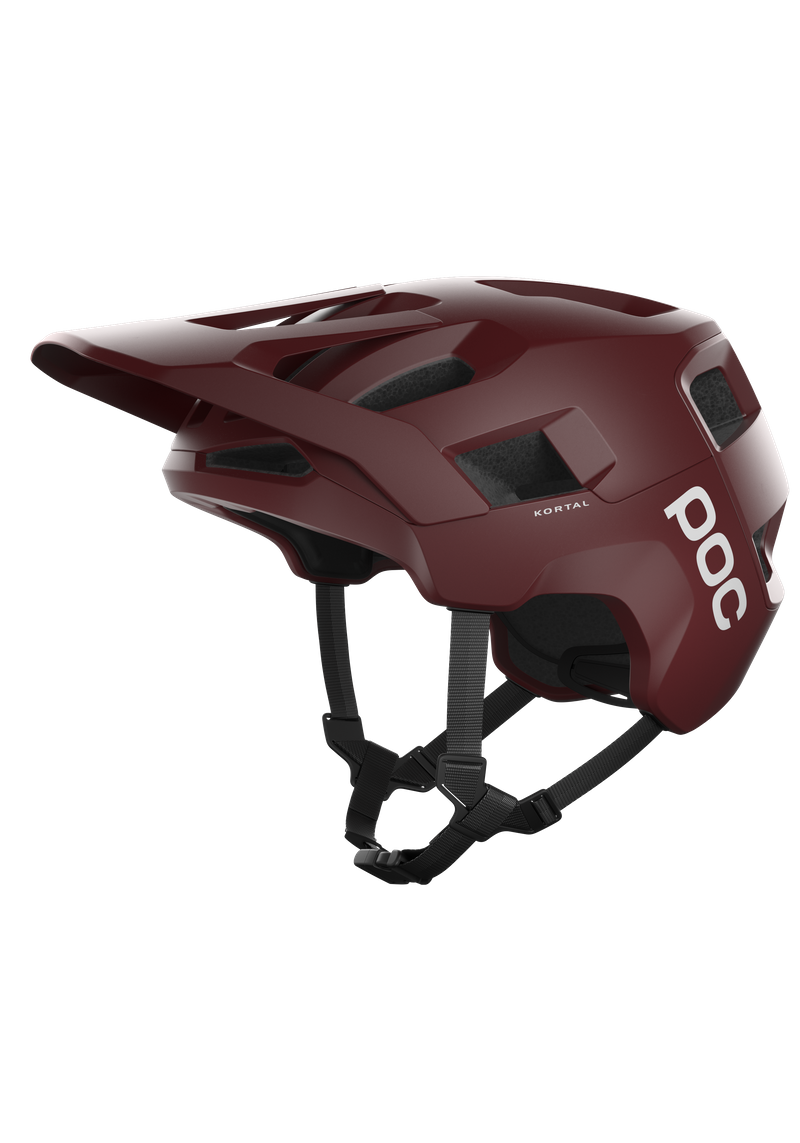POC Kortal mountain bike helmet in garnet red matte finish with ventilation
