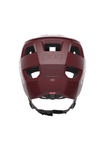 POC Kortal helmet in garnet red matt finish, rear view with RECCO technology