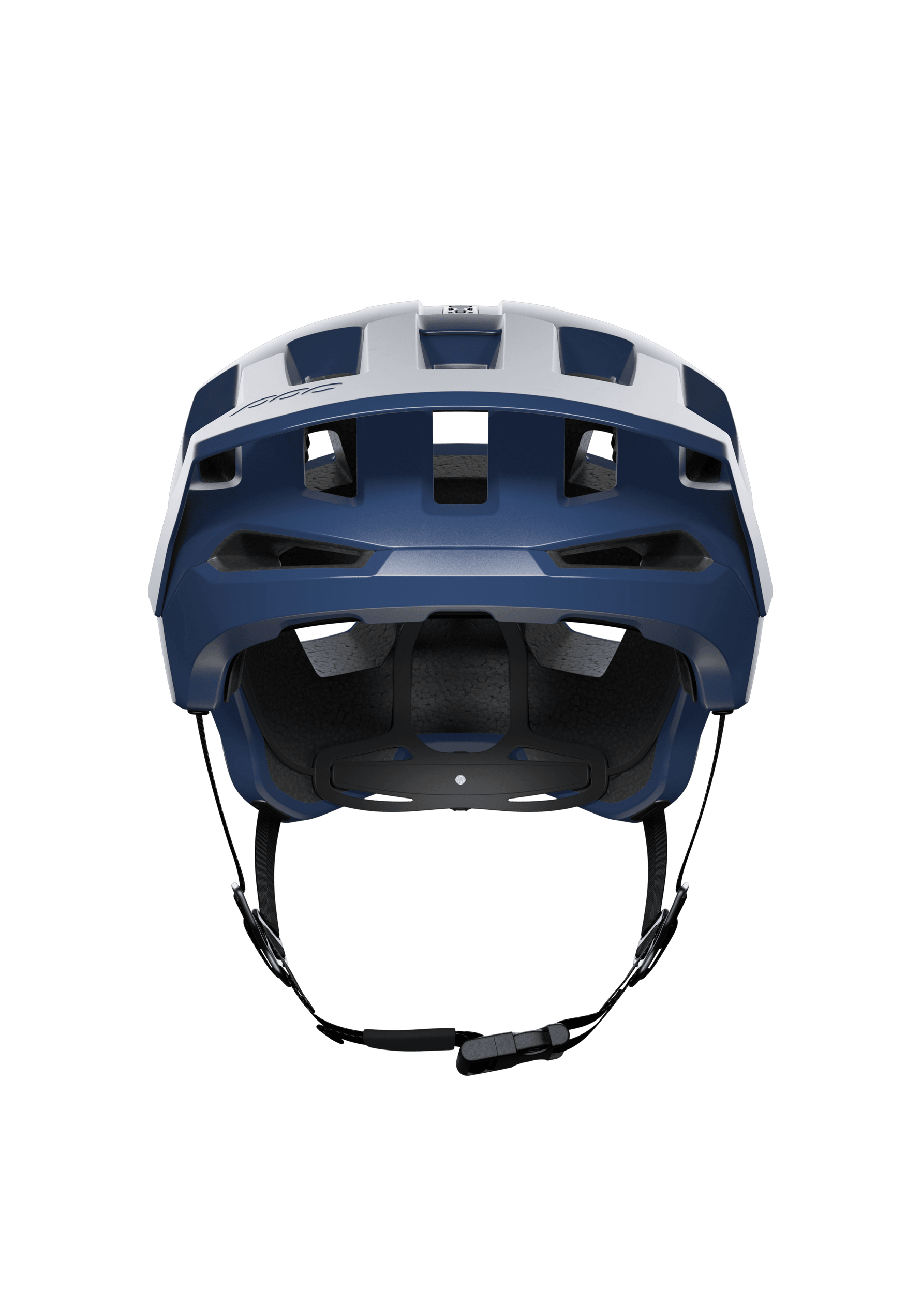 POC Kortal mountain bike helmet in led blue matt with white accents