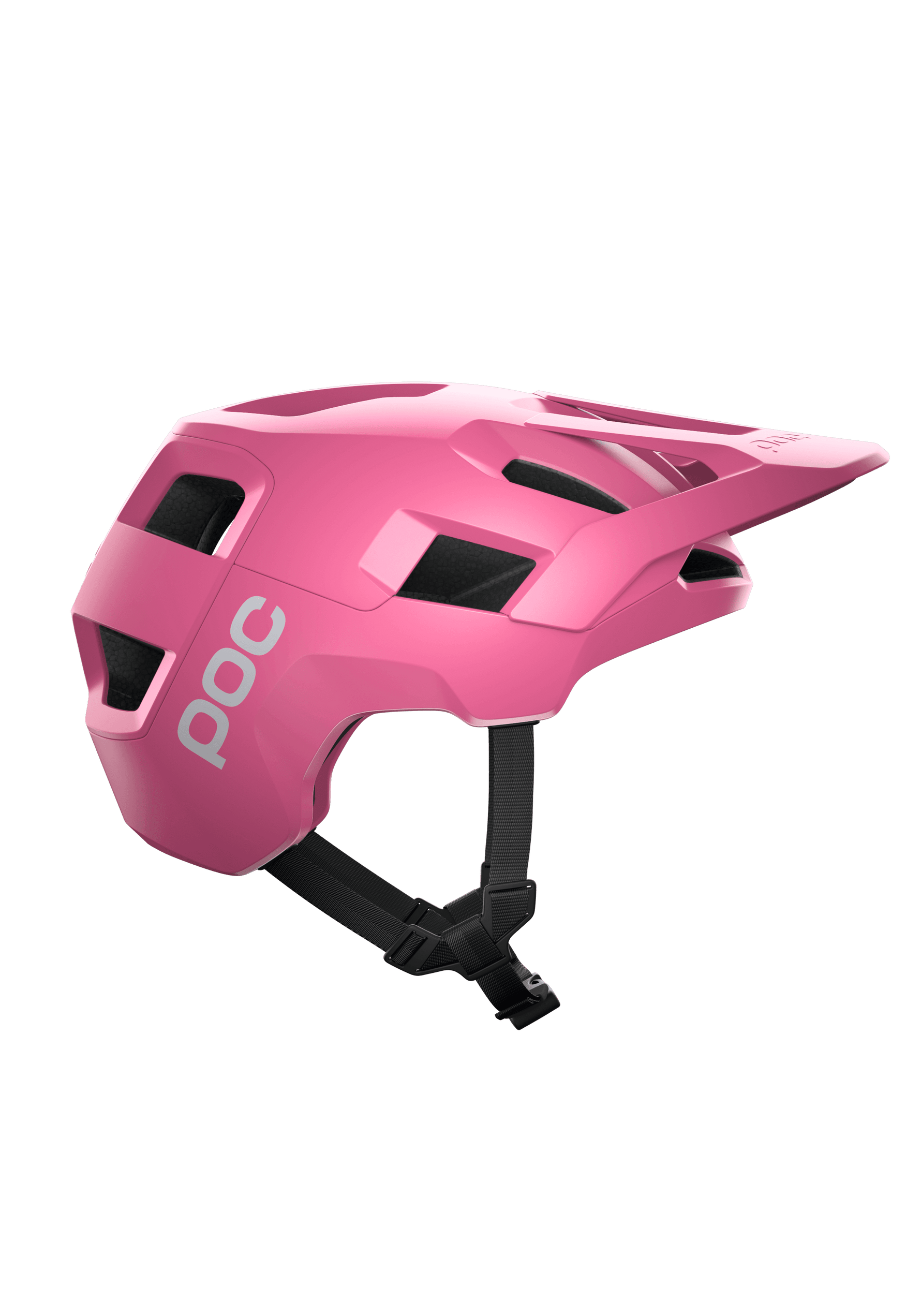 POC Kortal mountain bike helmet in actinium pink matt finish with ventilation holes