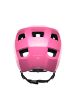 POC Kortal helmet in pink matte finish, rear view showing ventilation and adjustment system