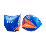 TYR Kids Blue and Orange Inflatable Arm Floats Swimming Aid