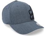 Fox Racing Clouded Flexfit 2.0 Hat in blue-gray with black embroidered fox logo