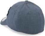 Fox Racing Clouded Flexfit 2.0 Hat in blue heathered fabric with black Fox logo