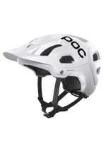 POC Tectal MTB helmet in hydrogen white with visor and ventilation system