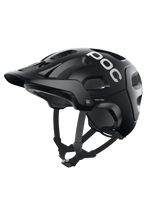 POC Tectal MTB Helmet in Uranium Black with adjustable chin strap