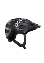 POC Tectal MTB helmet in uranium black colorway shown from side angle