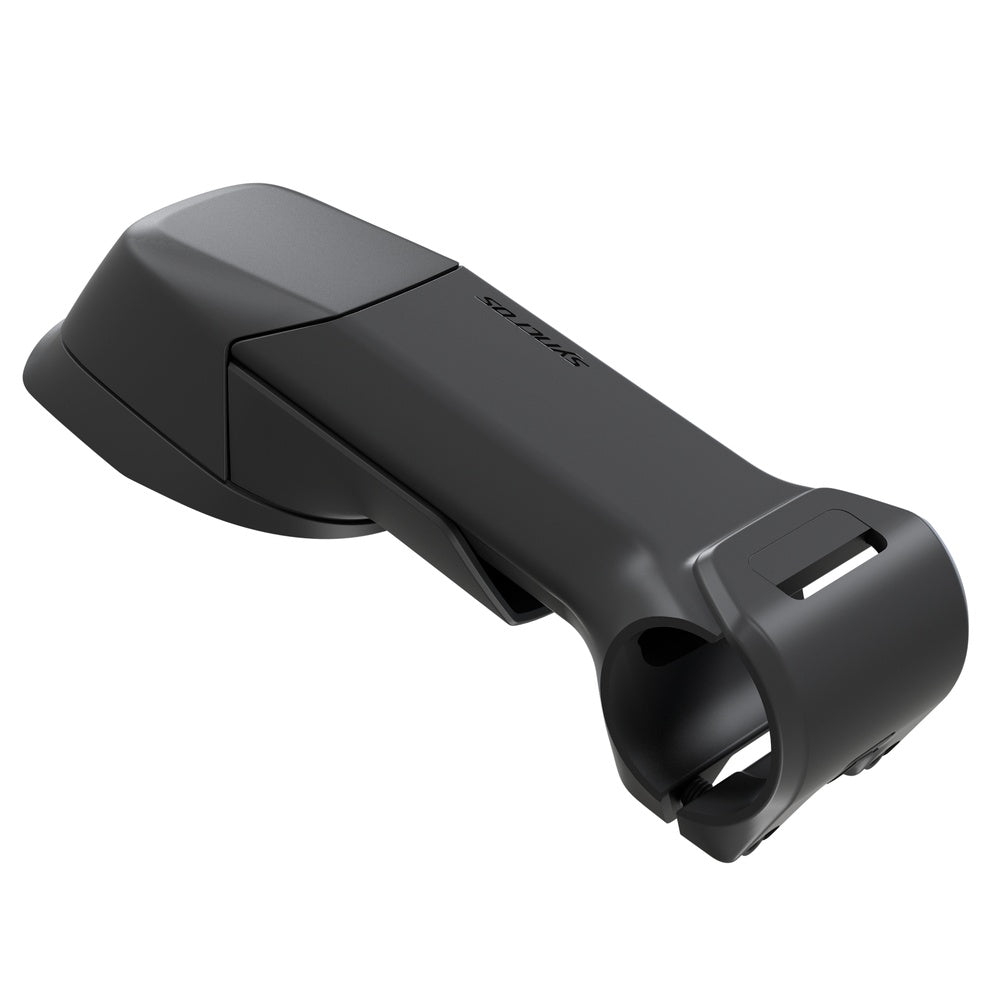 Black Syncros Aero Foil 31.8mm bicycle stem on white background
