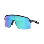 Oakley Sutro Lite S sunglasses with matte black frame and blue-green Prizm Sapphire lenses
