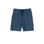 On Focus Shorts Men's in navy blue with drawstring waist and side pockets