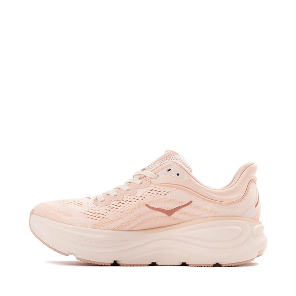 HOKA Bondi 9 women's running shoe in rose latte pink colorway