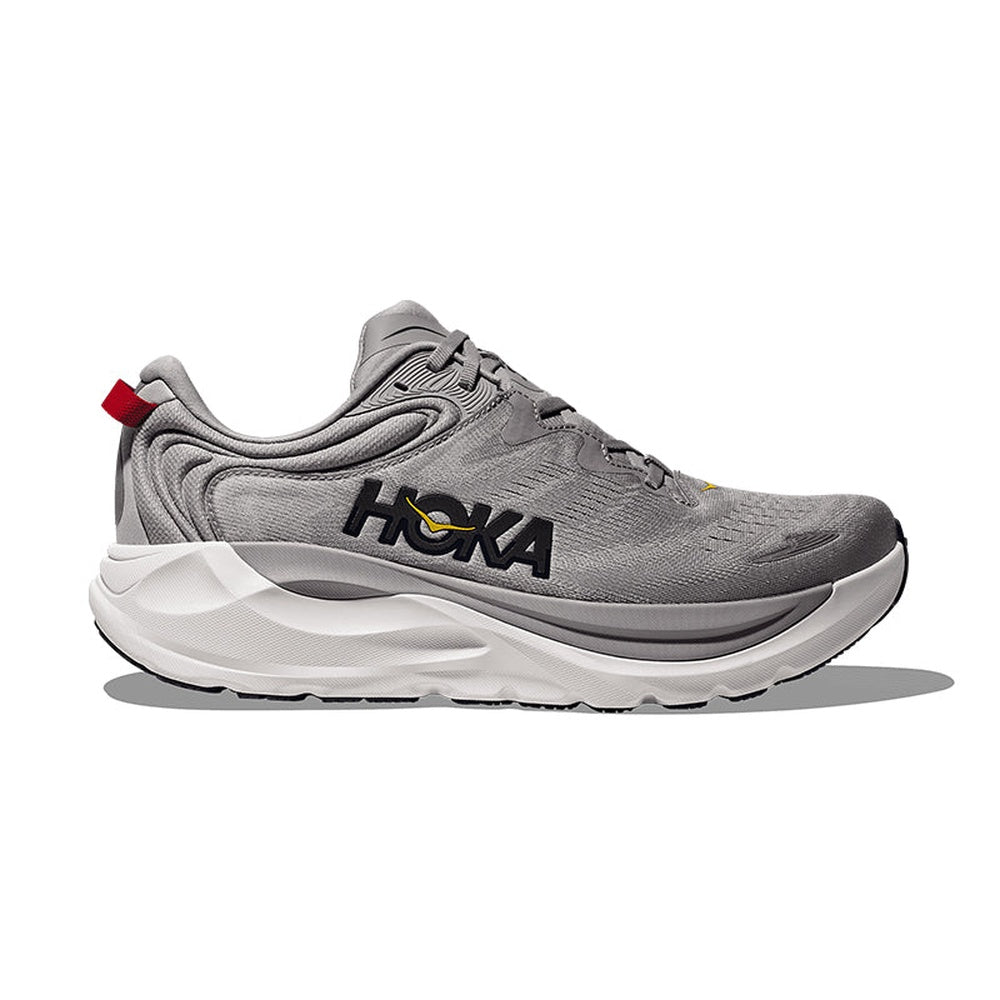 HOKA Gaviota 6 men's running shoe in stellar grey and white colorway