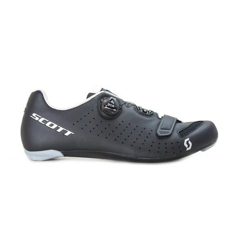 Scott Road Comp Boa cycling shoes in black and silver colorway