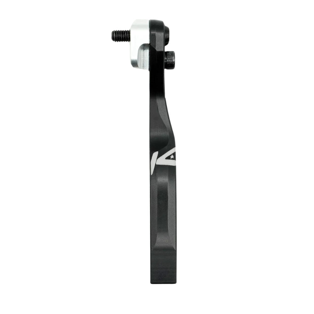 K-EDGE Pro Road Braze-on Chain Catcher in black anodized aluminum with white logo