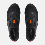 DMT KM4 MTB cycling shoes in black with orange accents and BOA closure system
