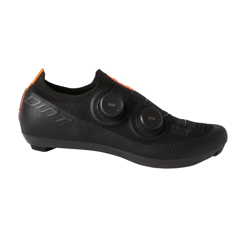DMT KR0 black road cycling shoes with dual BOA dials