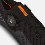 DMT KR1 black road cycling shoe with BOA closure system and orange accent