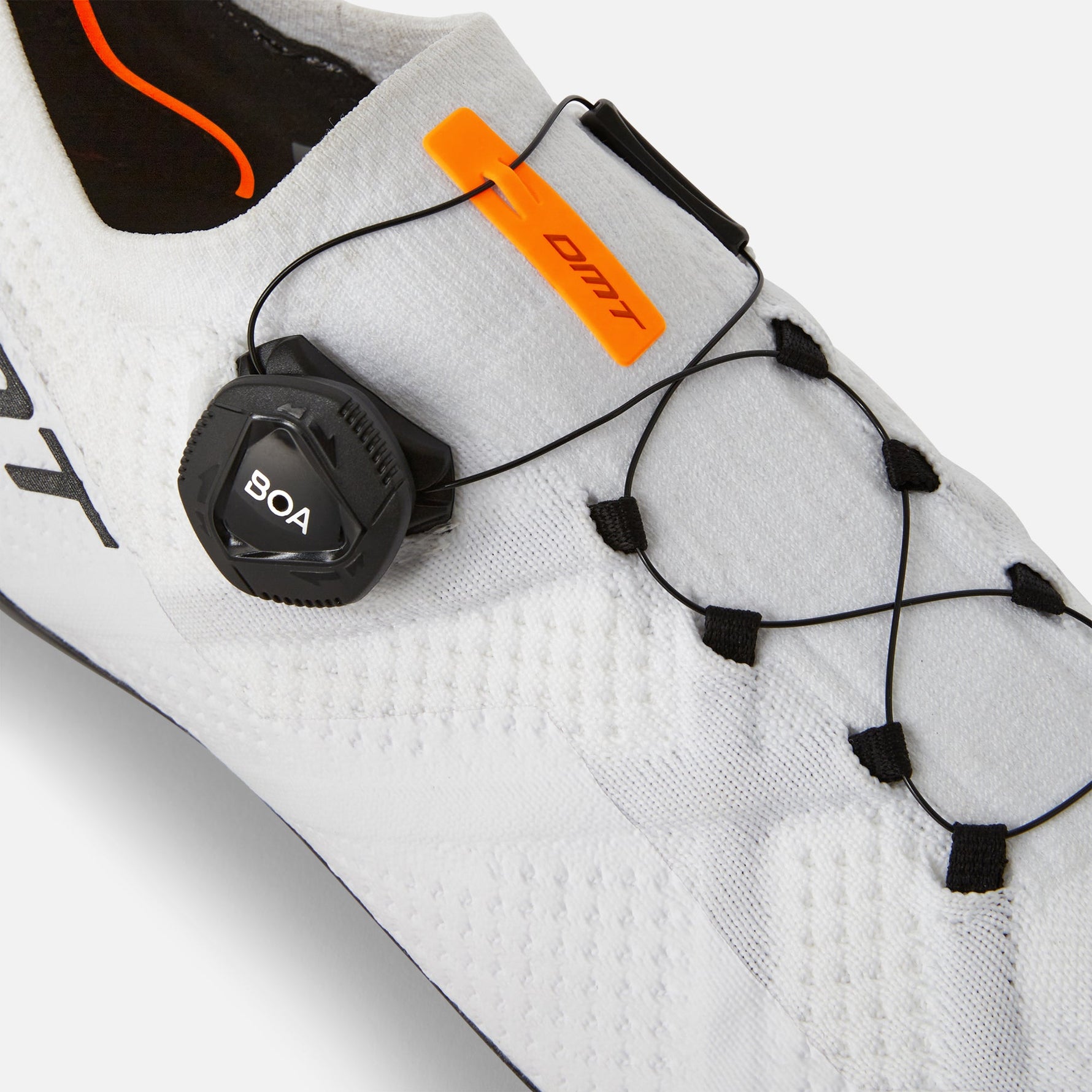 DMT KR1 white road cycling shoes with BOA dial closure system