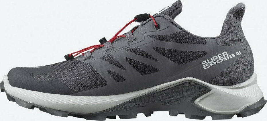 Salomon Supercross 3 men's trail running shoe in dark gray colorway