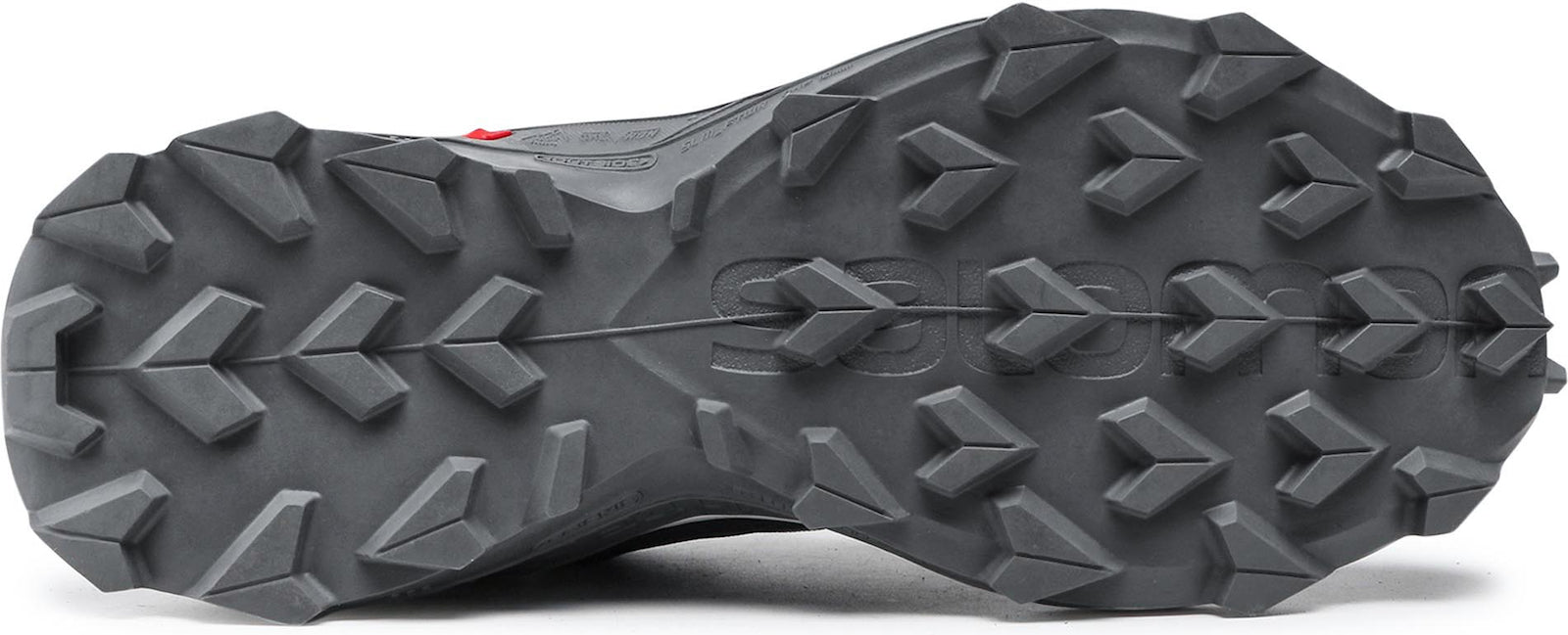 Salomon Supercross 3 men's trail running shoe outsole in dark grey