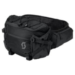Scott Trail 4 Hip Pack in black with multiple compartments and adjustable waist belt