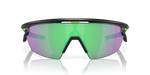 Oakley Sphaera sunglasses with matte black frame and green Prizm Road Jade lenses
