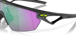 Oakley Sphaera sunglasses with matte black frame and iridescent Prizm Road Jade lenses