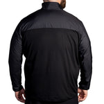 Brooks Fusion Hybrid Jacket 2.0 in black, rear view on male model