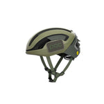 POC Omne Ultra MIPS cycling helmet in epidote green matte finish with adjustable straps