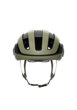 POC Omne Ultra MIPS cycling helmet in epidote green matte finish front view