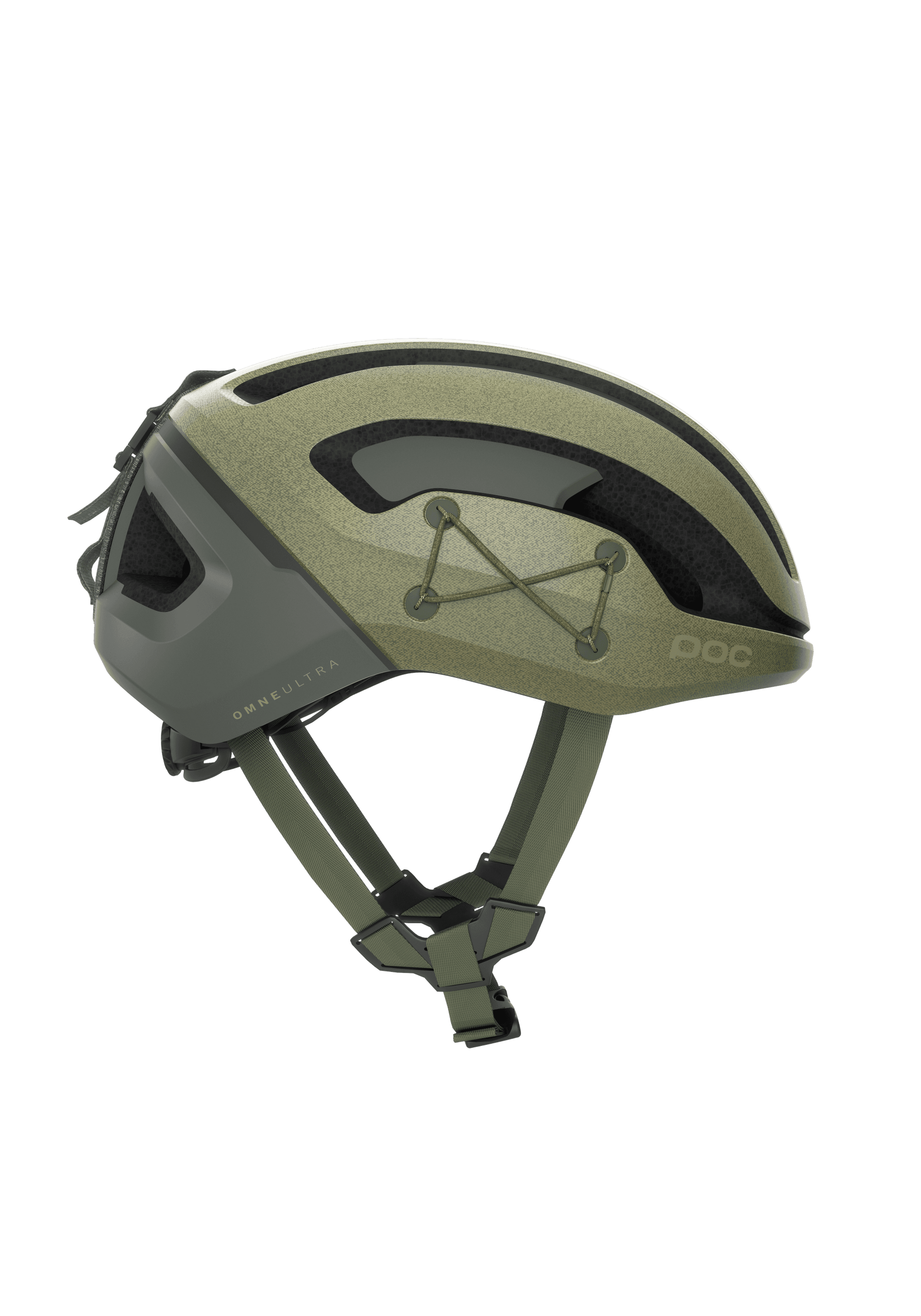 POC Omne Ultra MIPS bicycle helmet in matte olive green colorway