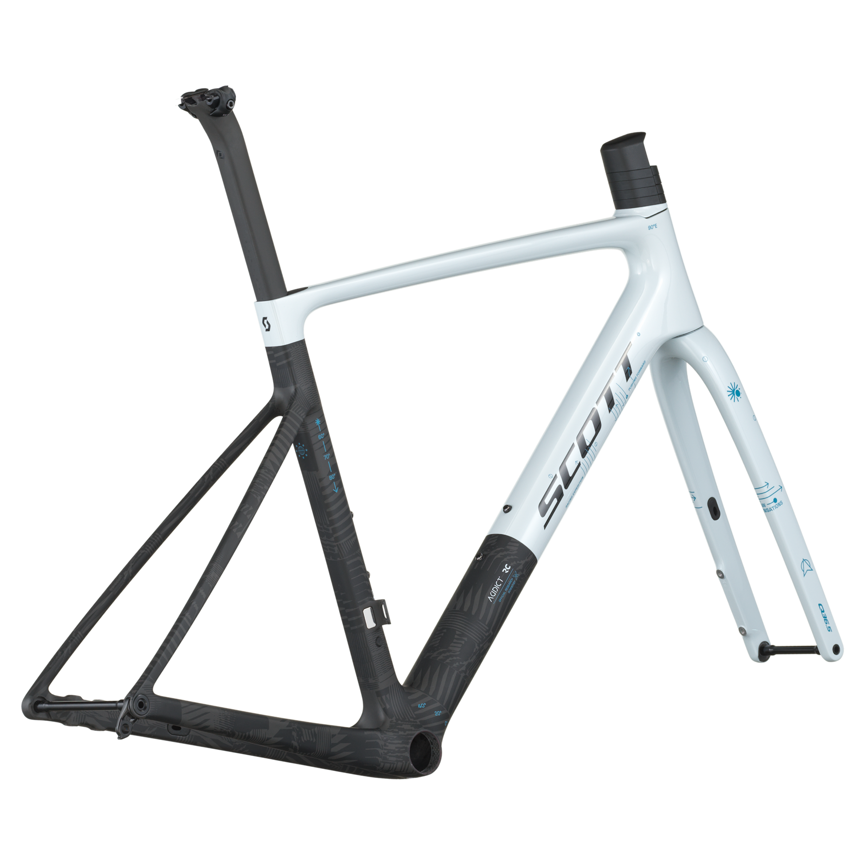 Scott Frame set Addict RC Pro HMX Cumulus White L