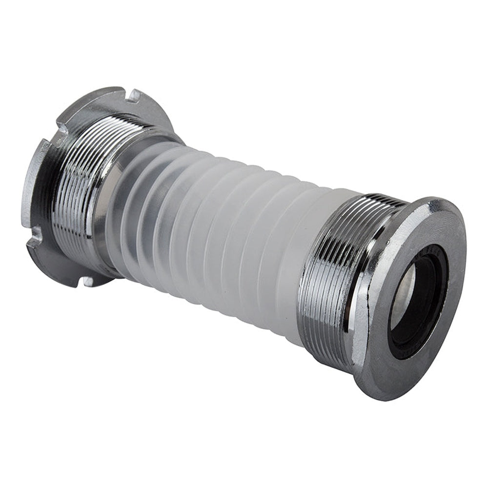 Sunlite bottom bracket set with chrome threaded ends and white accordion bellows