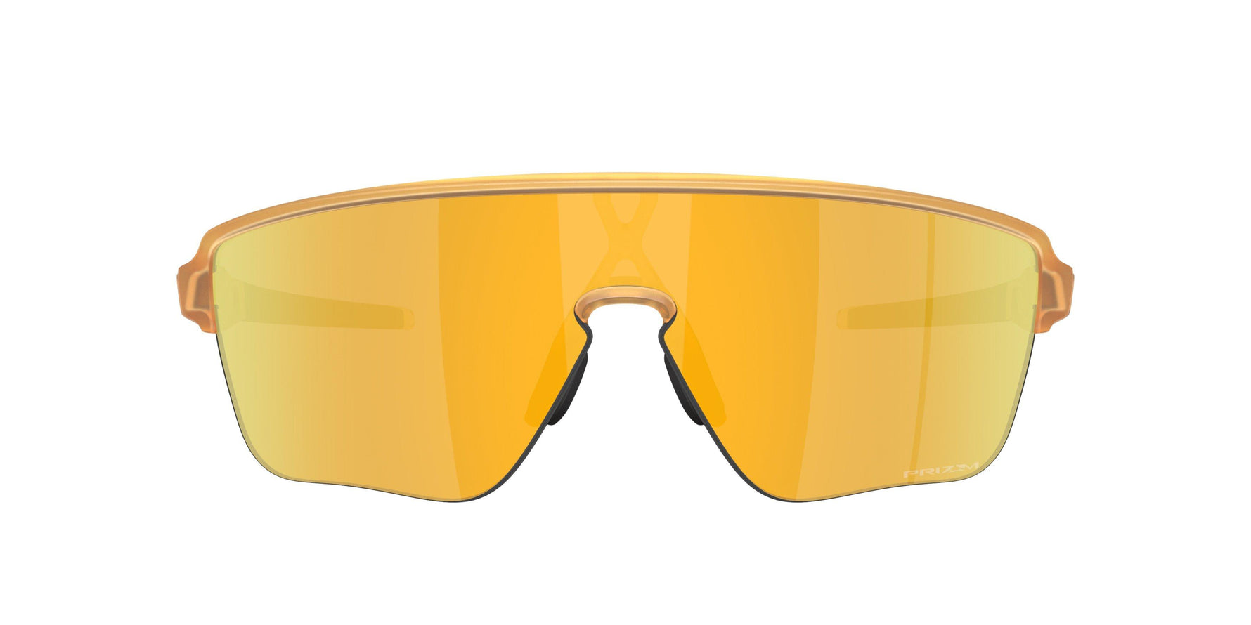 Oakley Corridor sunglasses with golden yellow Prizm lenses and light curry frame