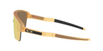 Oakley Corridor sunglasses with transparent light curry frame and gold mirror lenses