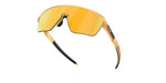 Oakley Corridor sunglasses with transparent curry frame and golden Prizm 24k lenses