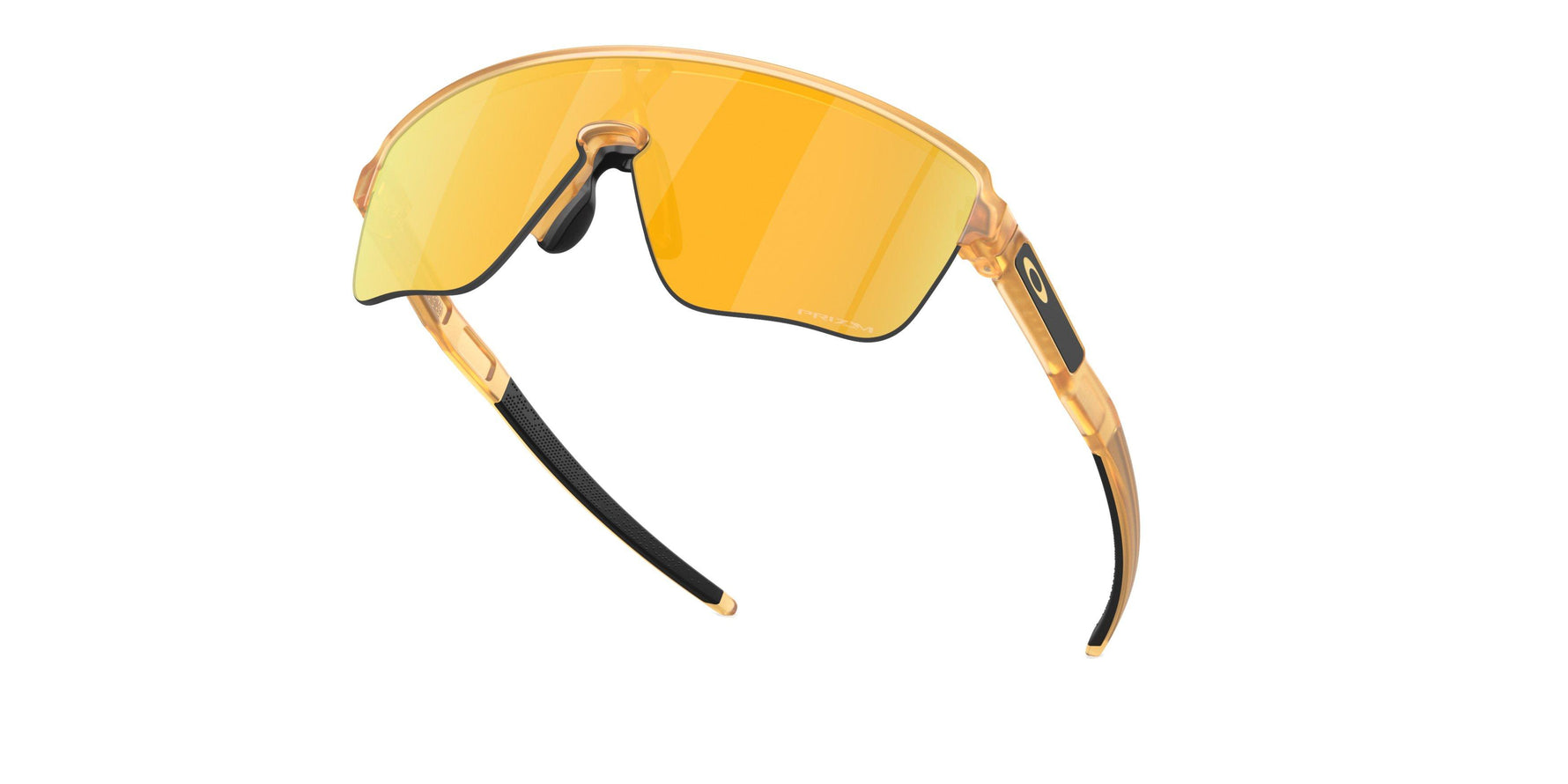 Oakley Corridor sunglasses with transparent curry frame and golden Prizm 24k lenses