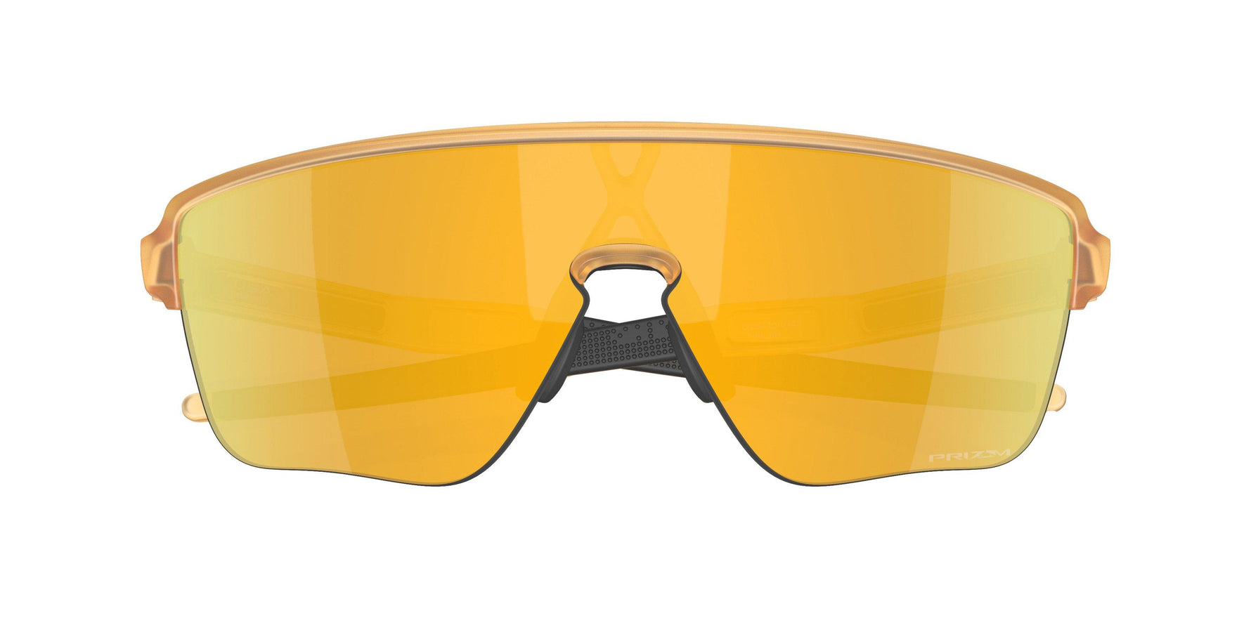 Oakley Corridor sunglasses with golden yellow Prizm lenses and light curry frame
