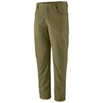 Patagonia men's Quandary pants in olive green against white background