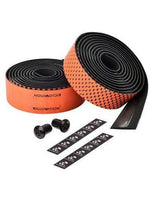 Ciclovation orange handlebar tape with black backing, end plugs and finishing strips included